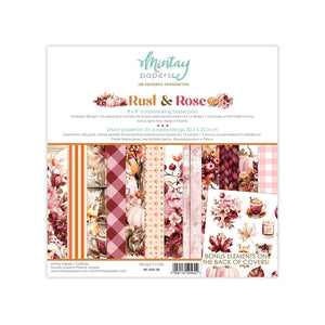 Mintay Paper Pack 8"x 8" - Rust & Rose