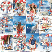 Mintay Patterned Paper 12"x12" - Riviera Moments 06