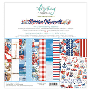 Mintay Paper Pack 12"x12" - Riviera Moments