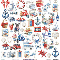 Mintay Patterned Paper 12"x12" - Riviera Moments 09