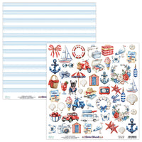 Mintay Patterned Paper 12"x12" - Riviera Moments 09
