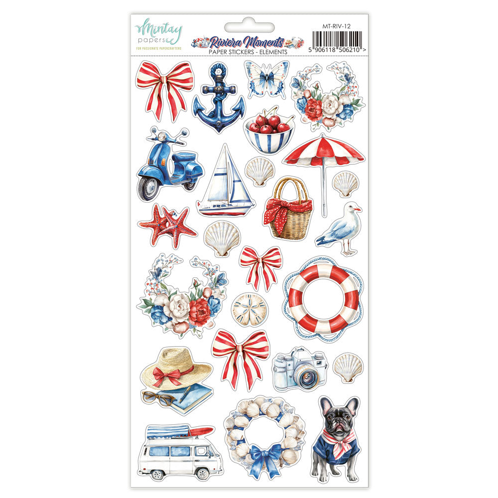 Mintay Paper Stickers Elements - Riviera Moments