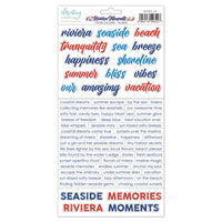 Mintay Paper Stickers Words - Riviera Moments