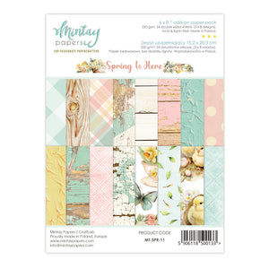 Mintay Paper Pad 6" x 8" - Add-On Paper: Spring is Here