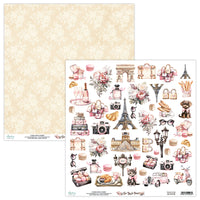 Mintay Fussy Cutting Patterned Paper 12"x12" - See You in Paris - 09
