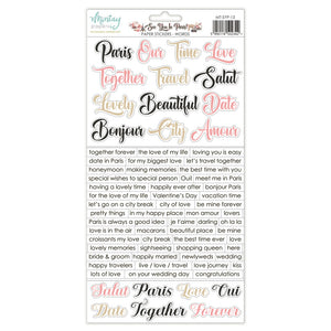 Mintay Paper Stickers Words - See You in Paris (13)