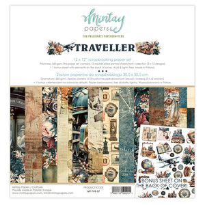 Mintay Paper Pack 12" x 12" - Traveller