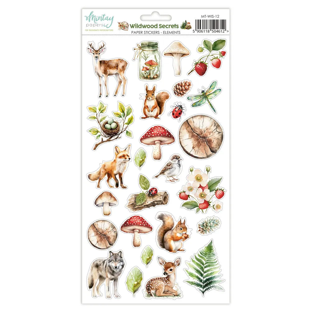 Mintay Paper Stickers Elements - Wildwood Secrets