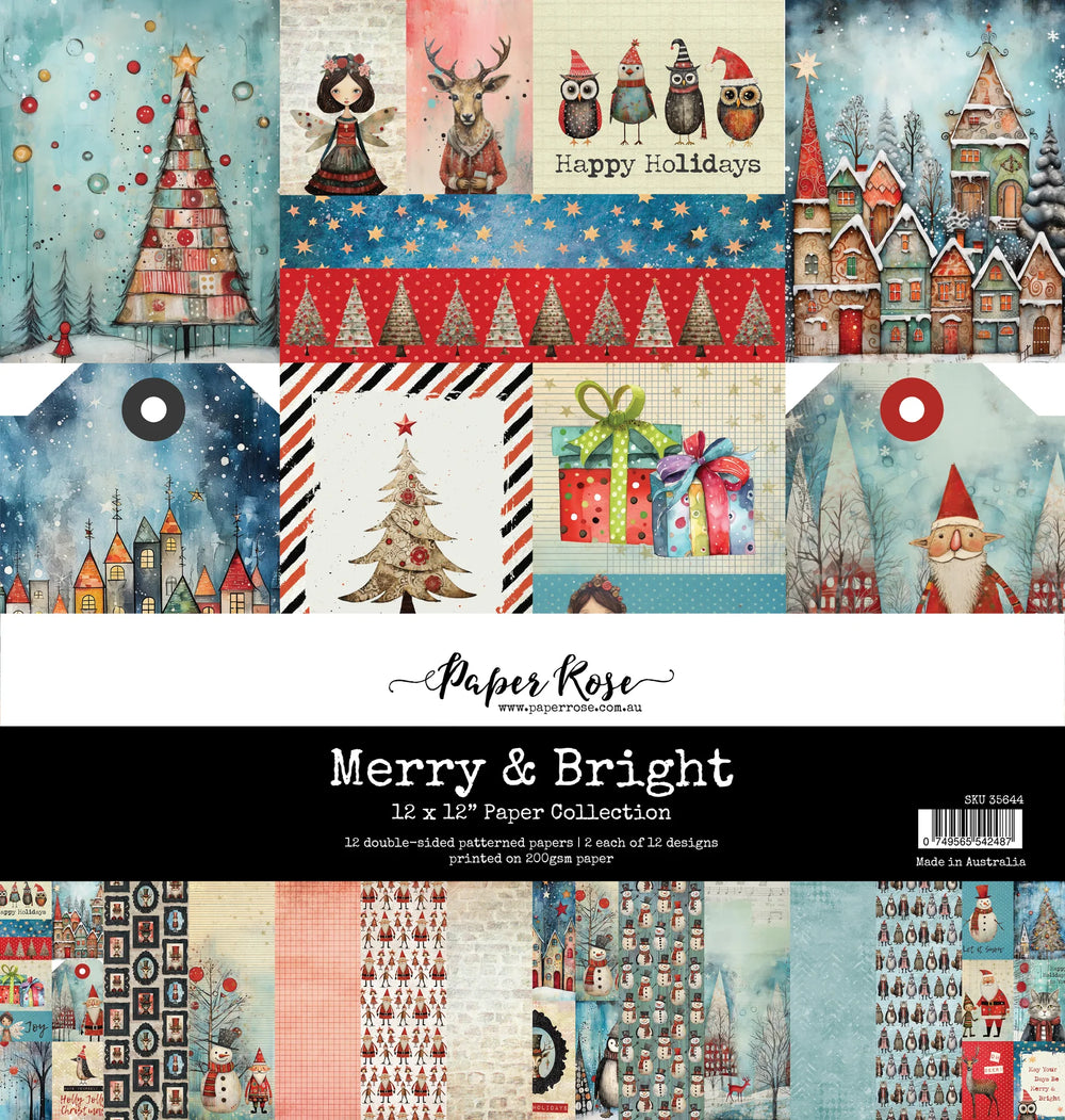 Paper Rose Paper Collection 12x12 - Merry and Bright