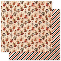 Paper Rose 12" x 12" Patterned Paper - Merry and Bright Basics - B