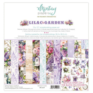 Mintay Paper Pad 12" x 12" - Lilac Garden