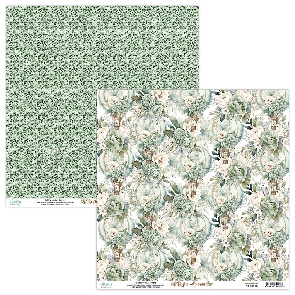 Mintay Patterned Paper - Rustic Charms - 05 - 12