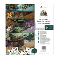 Prima Nature Academia Collection 12×12 Paper Pad – 14 Sheets – 6 Double Sided Designs X 2 Sheets Each + 1 Cut-Out Sheet + 1 Cut-Out Sheet On Cover