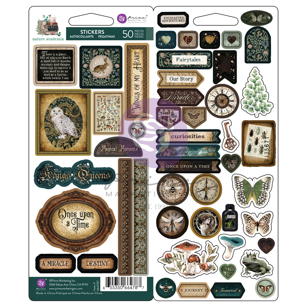 Prima Nature Academia Collection Stickers – 50 Pcs