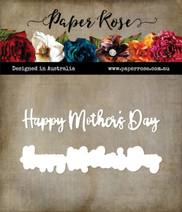 Paper Rose Die Set - Happy Mothers Day Layered Words