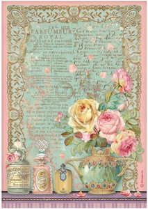 Stamperia Rice Paper - Rose Parfum: Parfumeur Royal