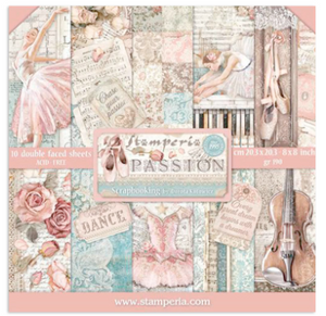 Stamperia Paper Pack 8" x 8" - Passion