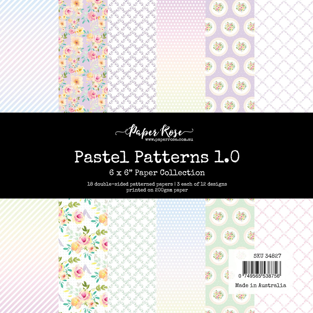Paper Rose Basics Paper Collection 6x6 - Pastel Patterns