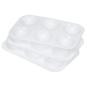 Plastic 6 Well Rectangular Paint Palette