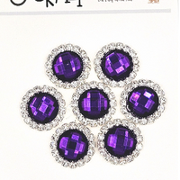 5 Crazy Ladies Bling - Circle Rhinestone Pack - 2cm