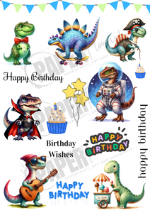 5 Crazy Ladies A4 Cut Apart Sheet - Quirky Dino's