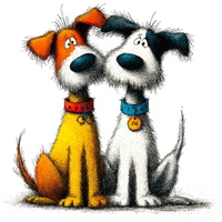 5 Crazy Ladies Stickers - Doggie Best Friends
