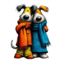 5 Crazy Ladies Stickers - Doggie Best Friends
