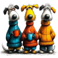 5 Crazy Ladies Stickers - Doggie Best Friends
