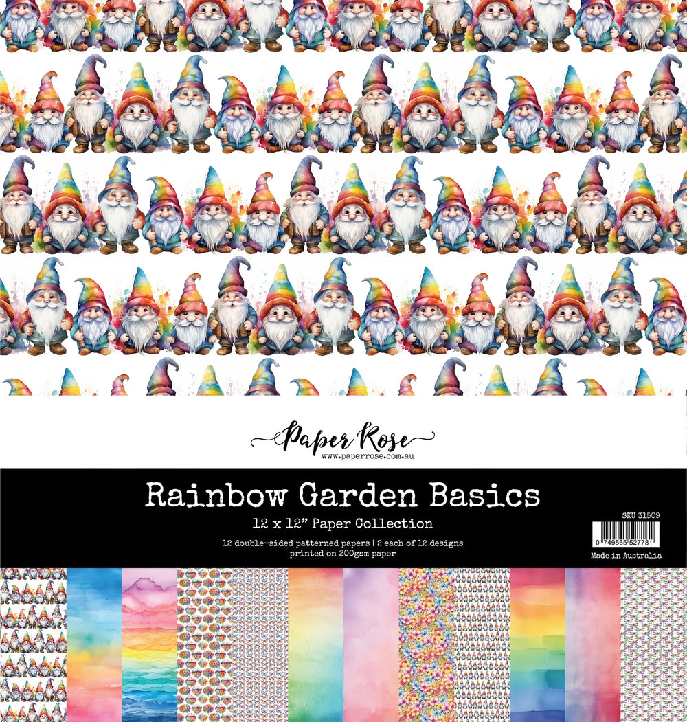 Paper Rose Rainbow Garden Basics 12
