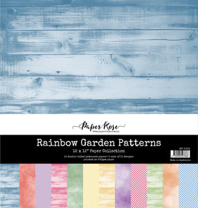 Paper Rose Rainbow Garden Patterns 12" x 12" Paper Collection