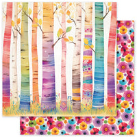 Paper Rose 12" x 12" Patterned Paper - Rainbow Village - B