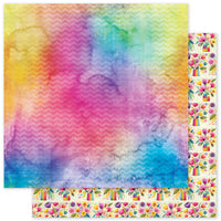 Paper Rose 12" x 12" Patterned Paper - Rainbow Village Basics - B