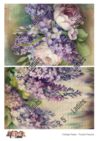5 Crazy Ladies Collage Paper - Purple Passion
