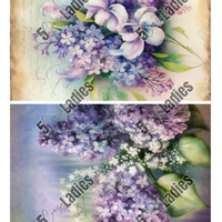 5 Crazy Ladies Collage Paper - Purple Passion