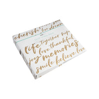 Kaisercraft Printed D Ring Album - Metallic Words
