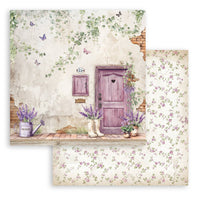 Stamperia Patterned Double Face Sheet - Lavender - Door