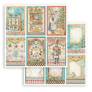 Stamperia Scrapbooking Double Face Sheet - The Nutcracker - 6 Cards