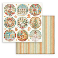 Stamperia Scrapbooking Double Face Sheet - The Nutcracker - Rounds