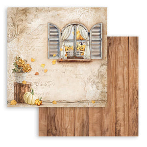 Stamperia Patterned Double Face Sheet - Golden Harmony - Window