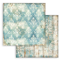 Stamperia Patterned Double Face Sheet - Alterego - Turquoise Wallpaper