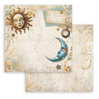 Stamperia Patterned Double Face Sheet - Masquerade - Sun and Moon