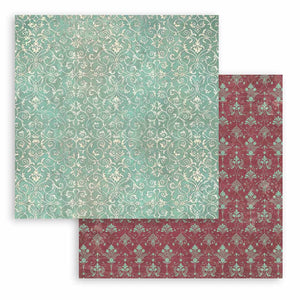 Stamperia Patterned Double Face Sheet - Master of Magic - Turquoise Tapestry