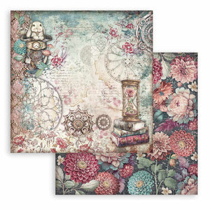 Stamperia Patterned Double Face Sheet - Master of Magic - Hourglass