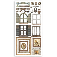 Stamperia Paper Cut-Outs Double Face 4 Sheets 15x30x5 - Golden Harmony
