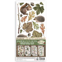 Stamperia Paper Cut-Outs Double Face 4 Sheets 15x30x5 - Forest
