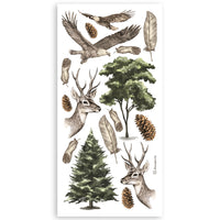 Stamperia Paper Cut-Outs Double Face 4 Sheets 15x30x5 - Forest
