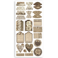 Stamperia Paper Cut-Outs Double Face 4 Sheets 15x30x5 - Old Lace
