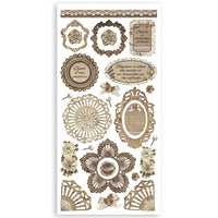 Stamperia Paper Cut-Outs Double Face 4 Sheets 15x30x5 - Old Lace
