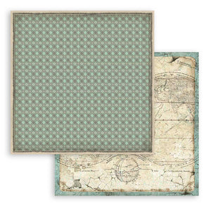 Stamperia Paper Pack 12"x 12" Maxi Background selection - Voyages Fantastiques
