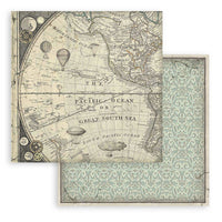 Stamperia Paper Pack 12"x 12" Maxi Background selection - Voyages Fantastiques